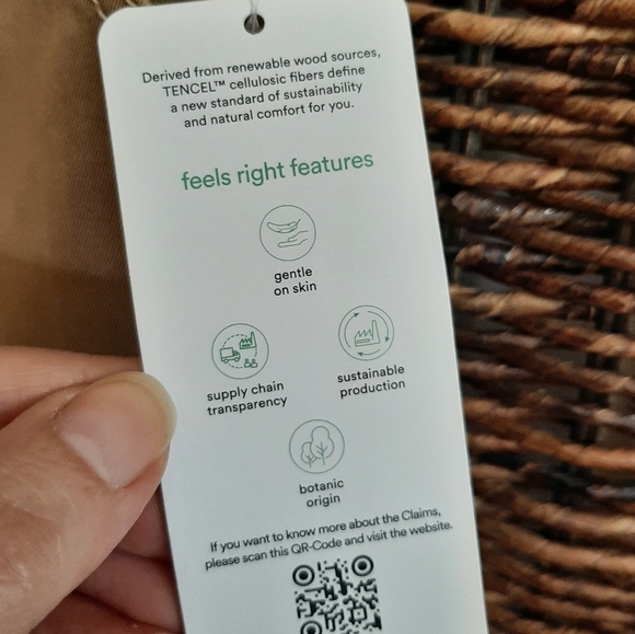 NWT Joie Straight Leg High Rise Tencel Cargo Pants 6 Tan Safari Travel Stretchy - Picture 5 of 7